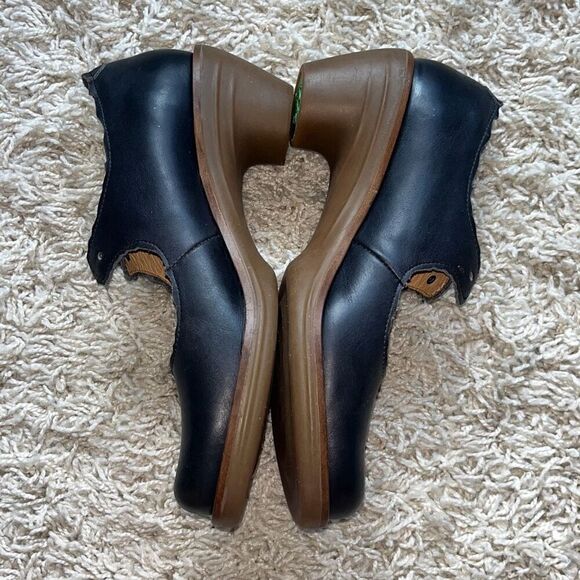El Naturalista Aqua Iris Leather Lace-Up Mary Jane Court Shoes 38 W8 - Picture 3 of 12
